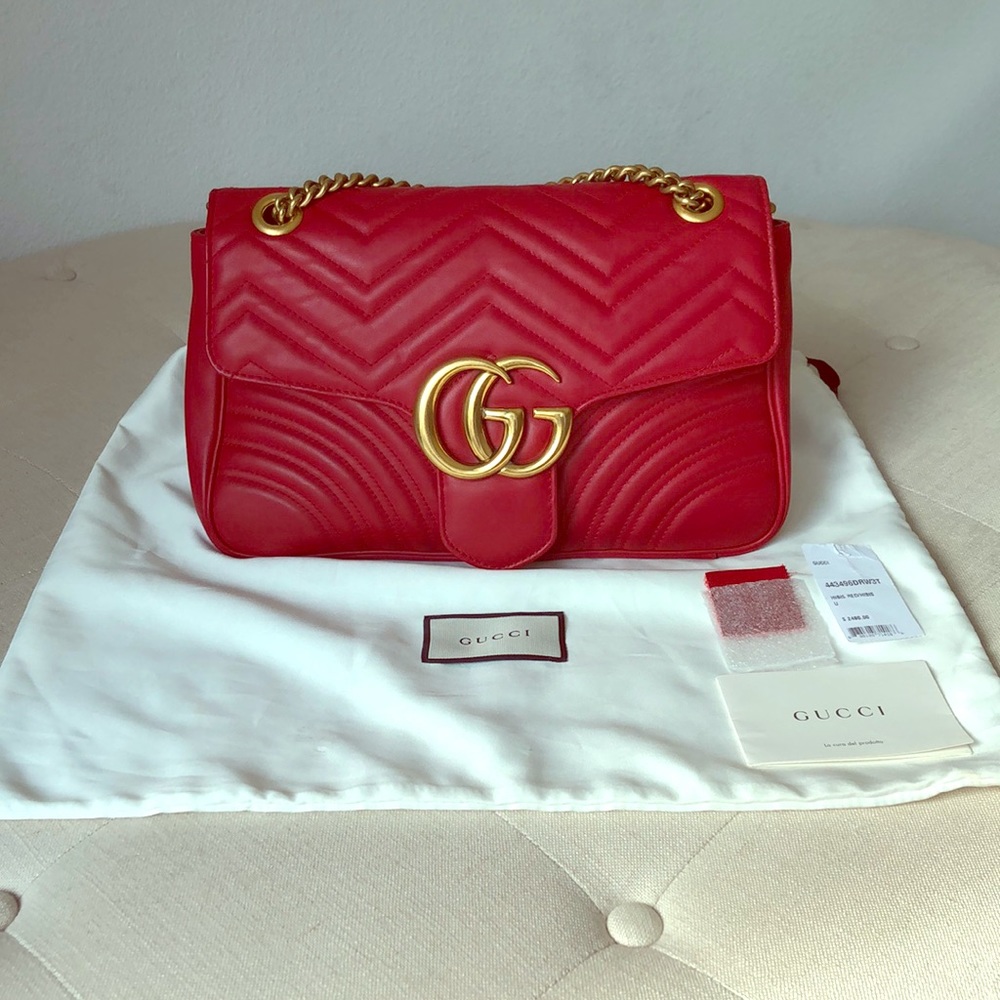 ❤️SOLD❤️ Authentic Gucci GG Marmont Matelassé Bag - Picture 1 of 8